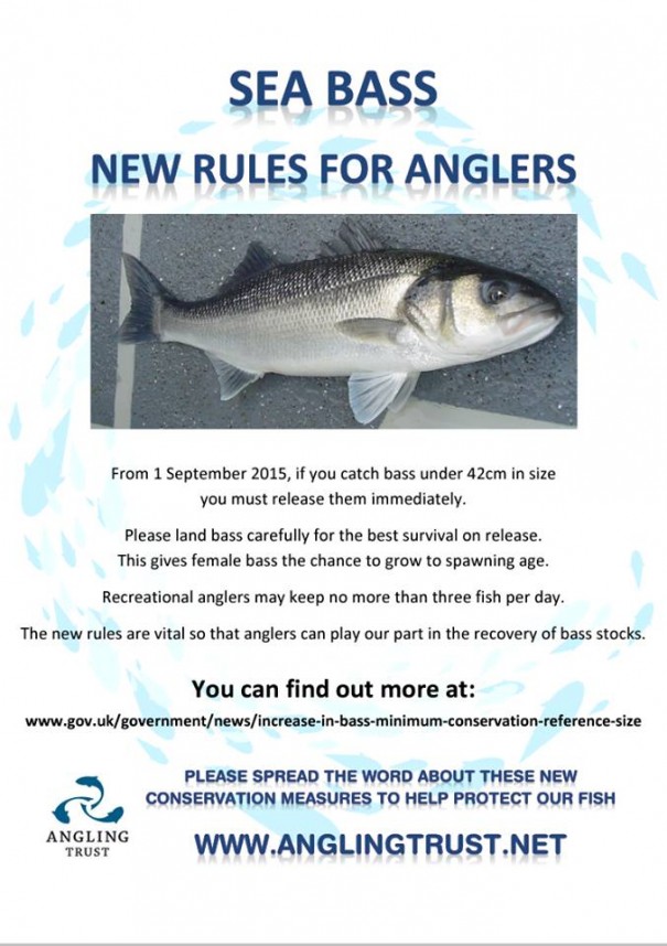 New restrictions on the size of Bass . Bass Anglers’ Sportfishing Society